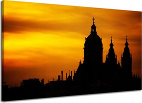 Vászonkép Építészet Naplemente 120X70