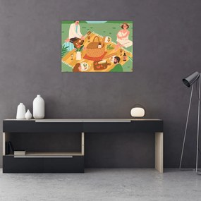 Üveg kép - Nyári szerelem (70x50 cm)