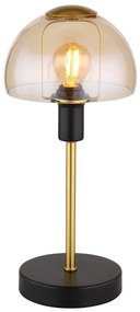 Globo 21914A - Asztali lámpa KOKKINI 1xE14/25W/230V fekete/arany
