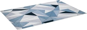 HOMCOM Modern Velúr Gyémántmintás Nappali Szőnyeg 230x160 cm Csúszásgátló Alappal | Aosom
