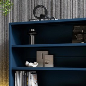 Alacsony polcos szekrény LUCA , 1000 x 900 x 350 mm, Modern: sötétkék