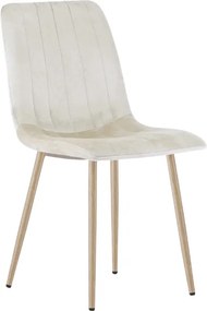 Bézs bársony szék LAVA CAMEL BEIGE