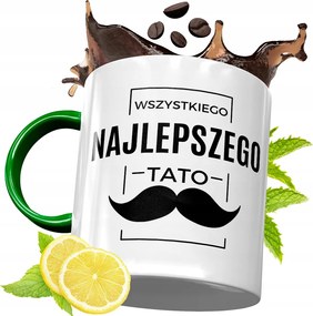 Zöld Bögre Apukának Születésnapi Ajándék fényképes nyomtatással