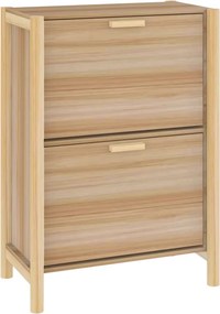vidaXL szerelt fa cipőszekrény 57,5 x 33 x 80 cm