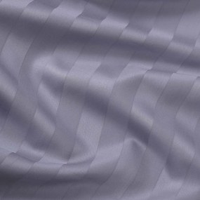 Goldea körgumis damaszt lepedő - sötétszürke csíkos 120 x 200 cm