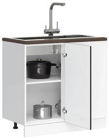 “Lyon” mosdó alapszekrény fekete színű fából készült szekrény