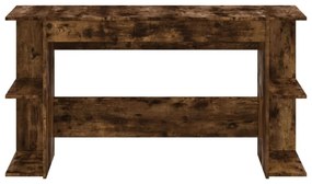 vidaXL füstös tölgy színű szerelt fa íróasztal 140x50x75 cm