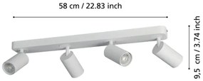 Eglo 900339 - LED RGBW Dimmelhető spotlámpa TELIMBELA-Z 4xGU10/4,9W/230V