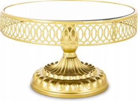 Patera tálca arany fém üveg csillogó állvány palota dekoráció