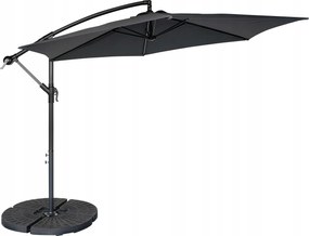 Houseland Tynex kerti napernyő, 300 cm, sötétszürke