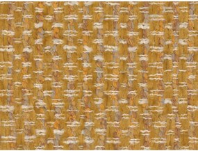 Mustársárga kárpitozott ágyneműtartós franciaágy ágyráccsal 200x200 cm Solange – Micadoni