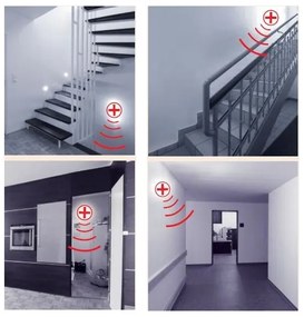 STEINEL 738013-RS16L - Fürdőszobai mennyezeti lámpa érzékelővel 1xE27/60W/230V IP44