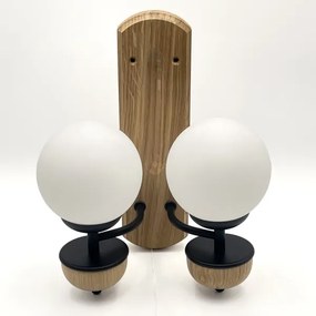 Brilagi - LED Fali lámpa COTTAGE 2xG9/40W/230V tölgy/fehér