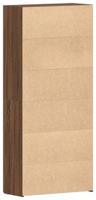 Cipőszekrény Barna Tölgy 80x35,5x180 cm Mérnöki Fa