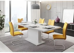 Kihúzható étkezőasztal STRAP, fehér