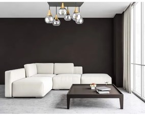 Felületre szerelhető csillár  SOMA 6xE27/60W/230V fekete/arany/átlátszó