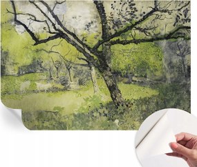 Dekoratív öntapadós fotótapéta irodába Tavaszi park 152x104 cm