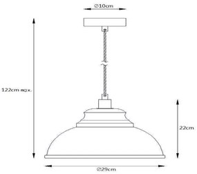 Lucide 34400/29/38 - Függeszték ISLA 1xE14/40W/230V krém