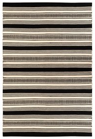 Zambezi fekete-fehér kétoldalas kültéri szőnyeg újrahasznosított műanyagból, 160 x 230 cm - Green Decore