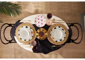 24 darabos színes porcelán étkészlet