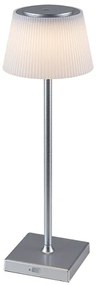 Rabalux 76013- LED Dimmelhető újratölthető asztali lámpa TAENA 4W/3,7V IP44 ezüst