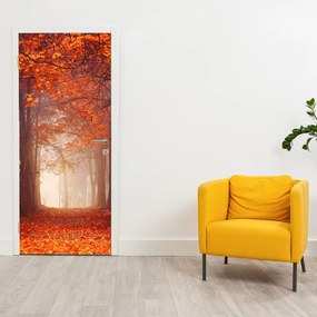 Fotótapéta ajtóra - Őszi erdő (95x205cm)