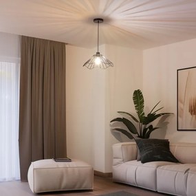 Brilagi - LED függeszték kábelen CERIA WIRE 1xE27/40W/230V Ø 40 cm fekete