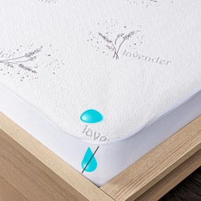 4Home Lavender körgumis vízhatlan matracvédő, 200 x 200 cm + 30 cm, 200 x 200 cm
