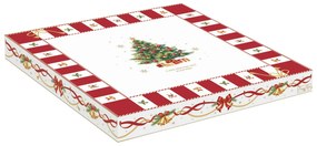 Karácsonyi porcelán tortatál süteményes lapáttal díszdobozban Christmas Tale