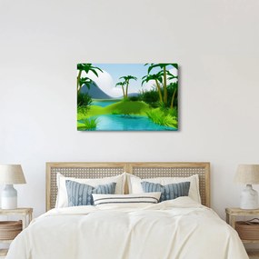 Kép - tavak dzsungelben (90x60 cm)