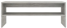Betonszürke szerelt fa dohányzóasztal 100 x 40 x 40 cm