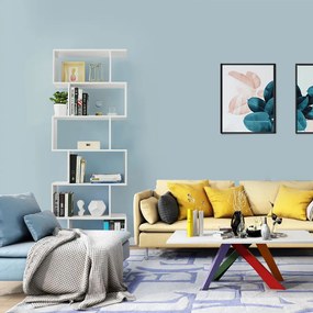 PRESTON könyvespolc, 70x24x190,5cm, fehér Vasagle