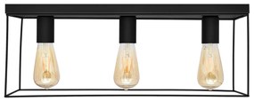 Mennyezeti lámpa FINN 3xE27/15W/230V fekete