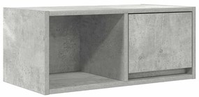 2 db betonszürke szerelt fa TV-szekrény 60x31x25,5 cm