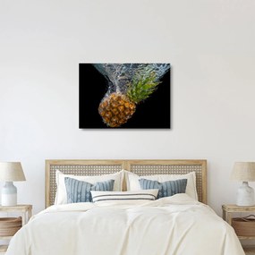 Ananász a vízben képe (üvegen) (70x50 cm)