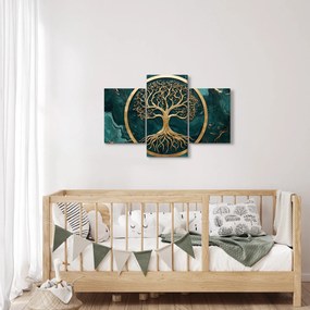 Kép – Márványban lévő arany életfa (90x60 cm)