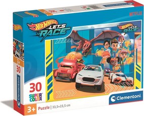 Hot Wheels Race 30 db-os puzzle Clementoni