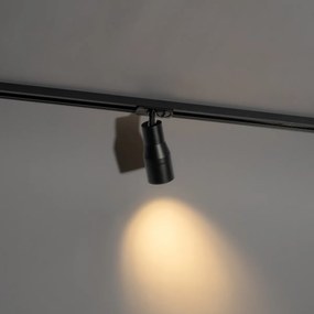 Modern fekete spotlámpa 1 fázisú sínrendszerhez - Iconic Kohua
