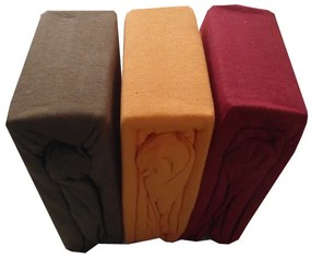 Letisa Pamut Gumis Lepedő 200x220 cm Barna