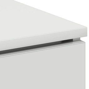 TV Szekrény Fehér 100x38x49 cm Mérnöki Fa
