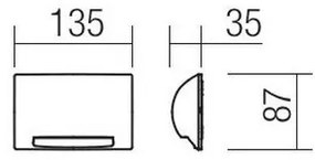Redo 90009 - LED kültéri irányjelző lámpa TAMPA LED/11W/230V IP54 fehér