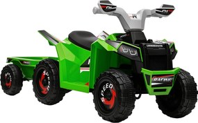 HOMCOM Elektromos Quad Gyerekeknek 6V, Elektromos Jármű, 1.5-3 Éveseknek, 2.5 km/h, Fém, 106 x 41.5 x 48.5 cm, Zöld | Aosom