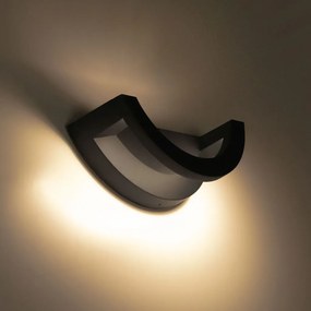 NOVOLUX 982A-L3109A-02 LOOP Modern Kültéri Fali Lámpa Fekete LED IP65
