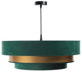 TRINITI lógcsillár 1xE27/60W/230V zöld/arany