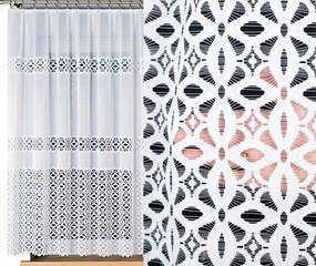 Jacquard függöny Adrianna 200x160cm egyenes virágmintás (kész) szegéllyel