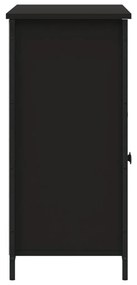 fekete szerelt fa tálalószekrény 100 x 35 x 75 cm
