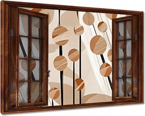 Vászonkép 90x60 Bézs az oszlopokon