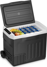 Klarstein PolarForce 37 l kompresszoros hűtődoboz, LCD panel, világítás, off-road, akkumulátorvédelem, 12V/230V