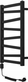 Arceno Elektromos Fürdőszobai Radiátor CYL300WCZM 300W 750 x 500 Matt Fekete