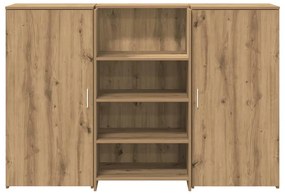 recepciós pult kézműves tölgy 155x50x103,5 cm szerelt fa
